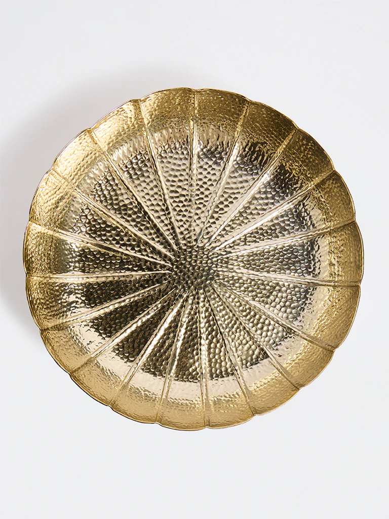 Westside Home Gold Hammered Textured Tray