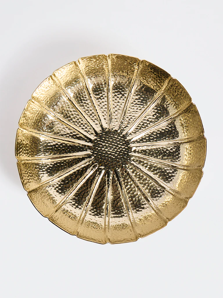 Westside Home Gold Hammered Textured Tray