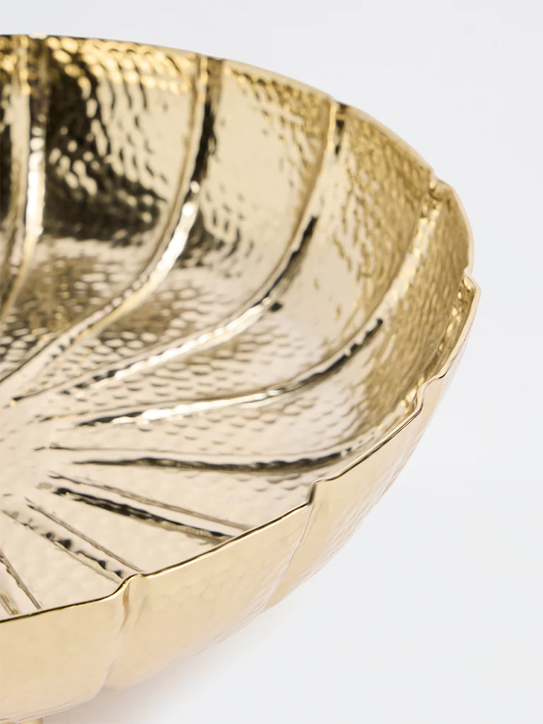 Westside Home Gold Hammered Textured Tray - Image 3