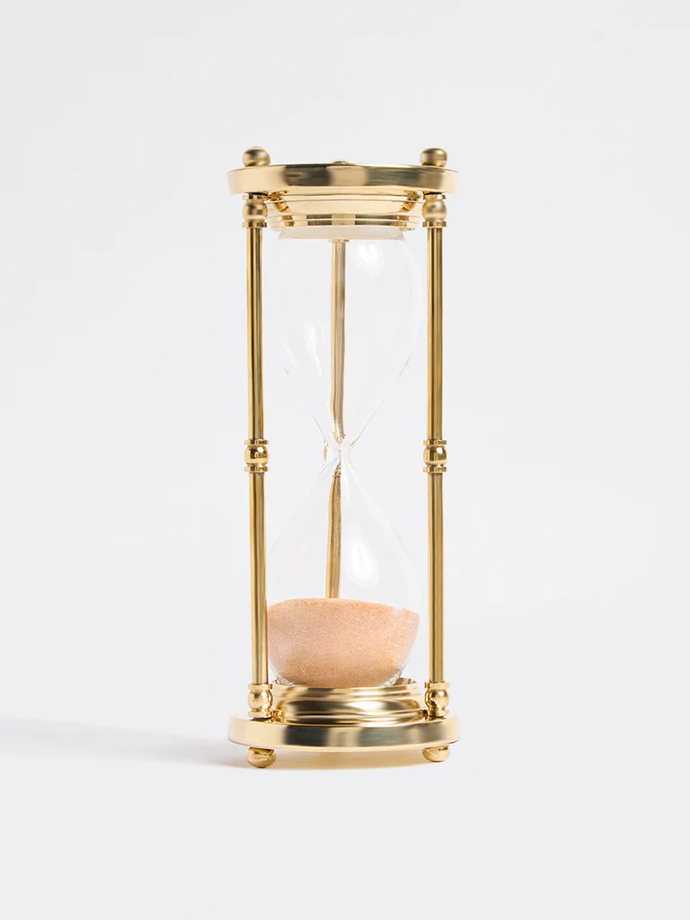 Westside Home Gold Hourglass Decorative Object - Image 2