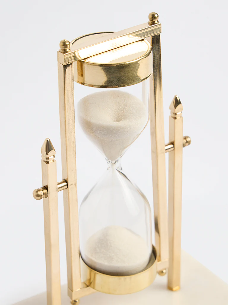 Westside Home Gold Hourglass Decorative Object - Image 4