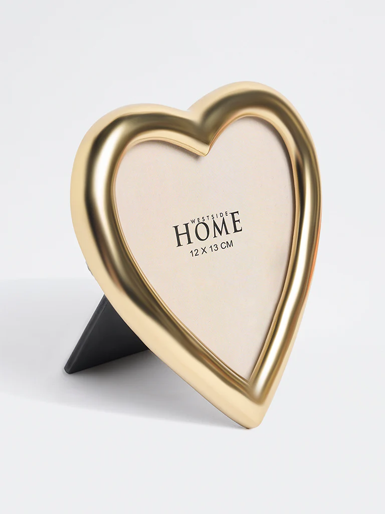Westside Home Gold Metal Heart Photo Frame - Image 2