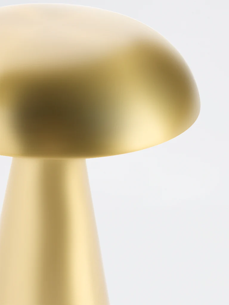 Westside Home Gold Mushroom Table Lamp - Image 4
