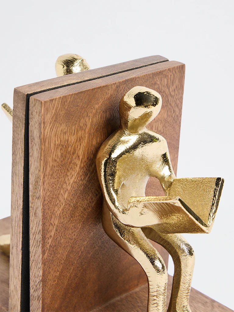 Westside Home Gold Reading Book Ends - Image 3