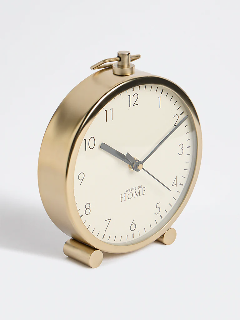 Westside Home Gold Round Table Clock - Image 2