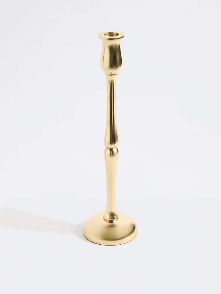 Westside Home Gold Tapered Candle Holder - Image 3