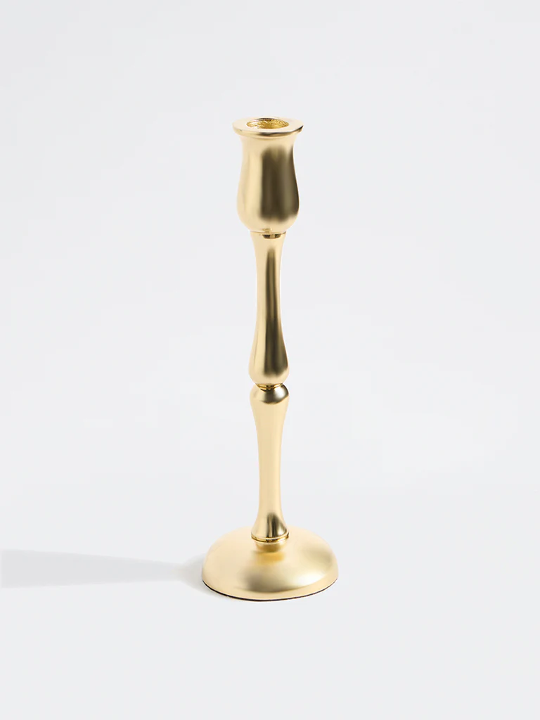 Westside Home Gold Tapered Candle Holder - Image 3