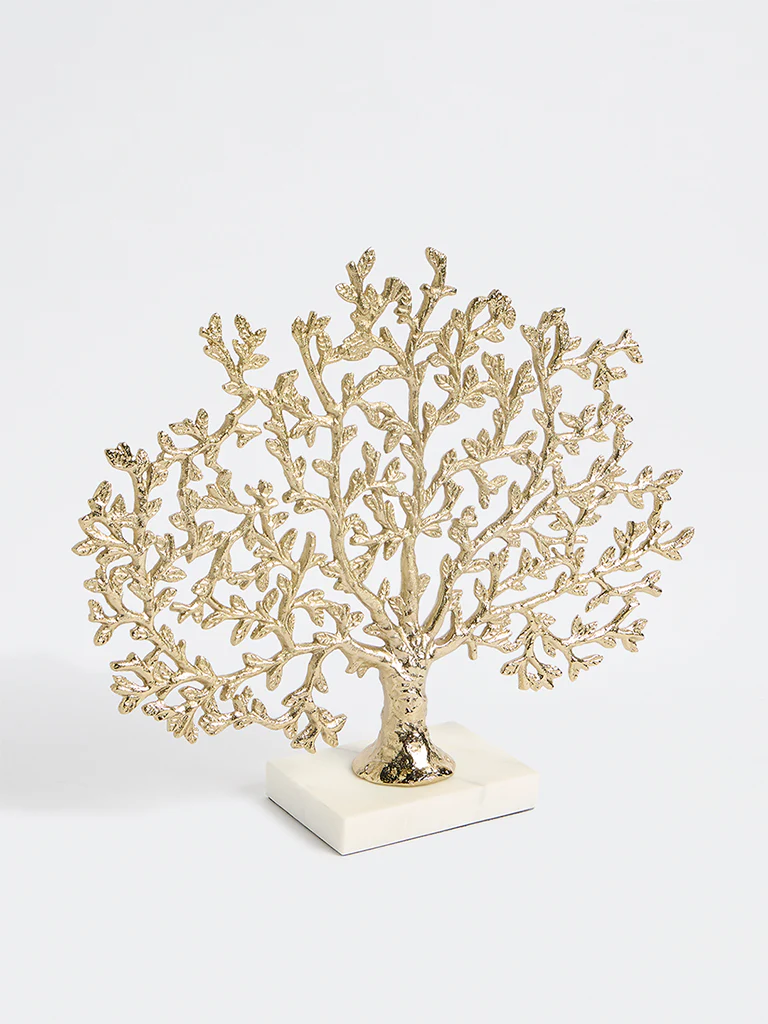 Westside Home Gold Tree of Life Sculpture on Stand - Image 2