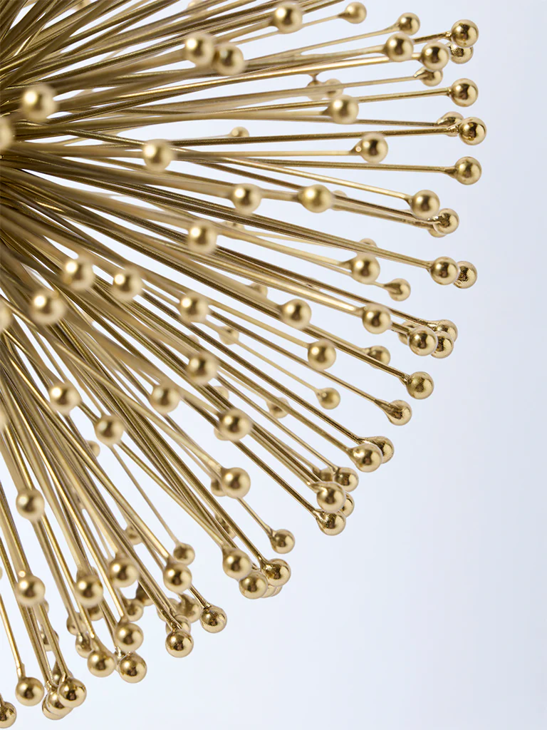 Westside Home Gold Wired Ball Sculpture Decorative Object - Image 3