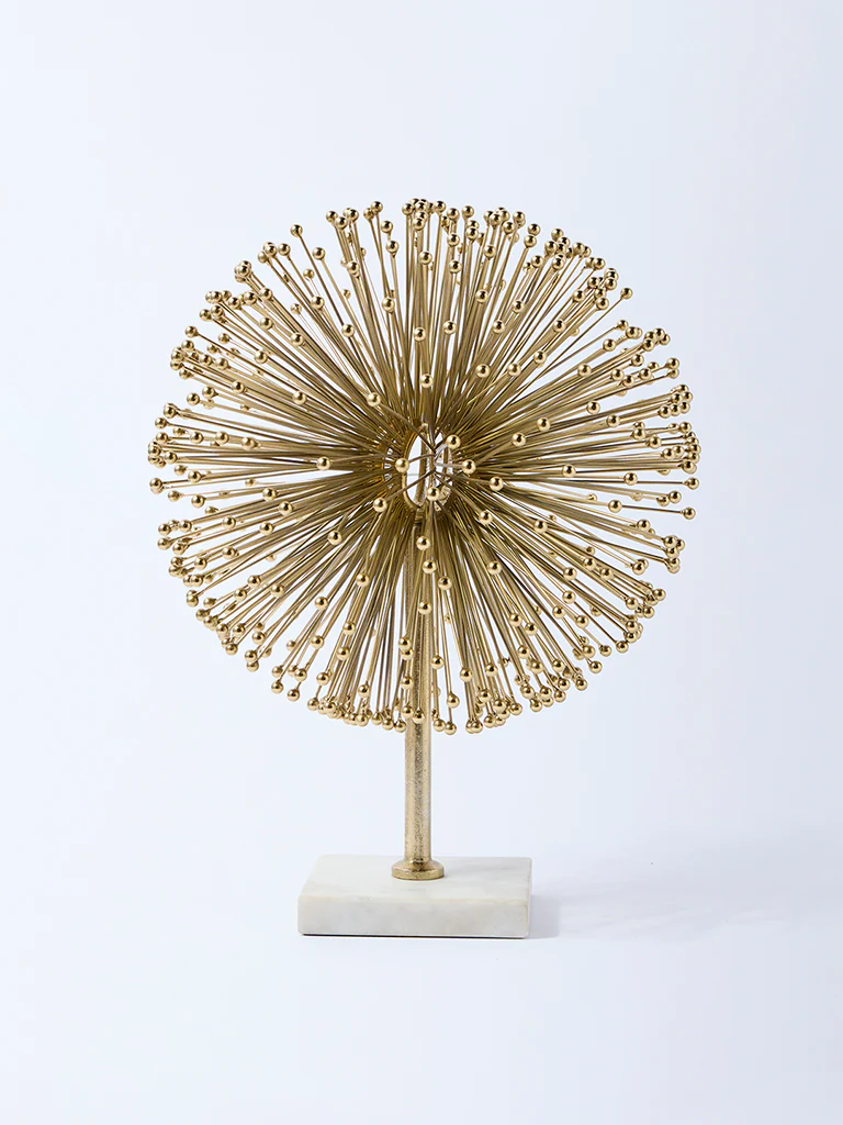 Westside Home Gold Wired Ball Sculpture Decorative Object