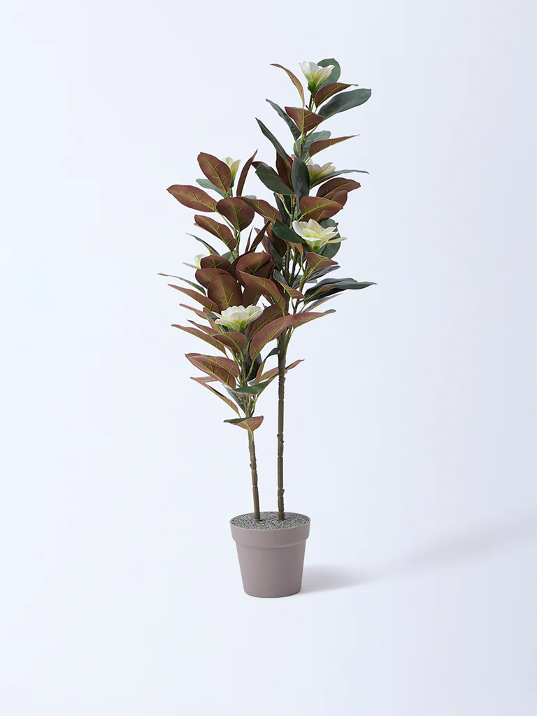 Westside Home Green Artificial Magnolia Plant
