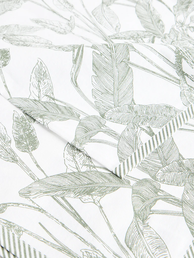 Westside Home Green Botanical Printed Table Runner - Image 4