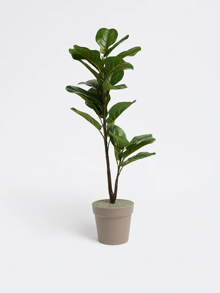 Westside Home Green Fiddle Leaf Artificial Plant