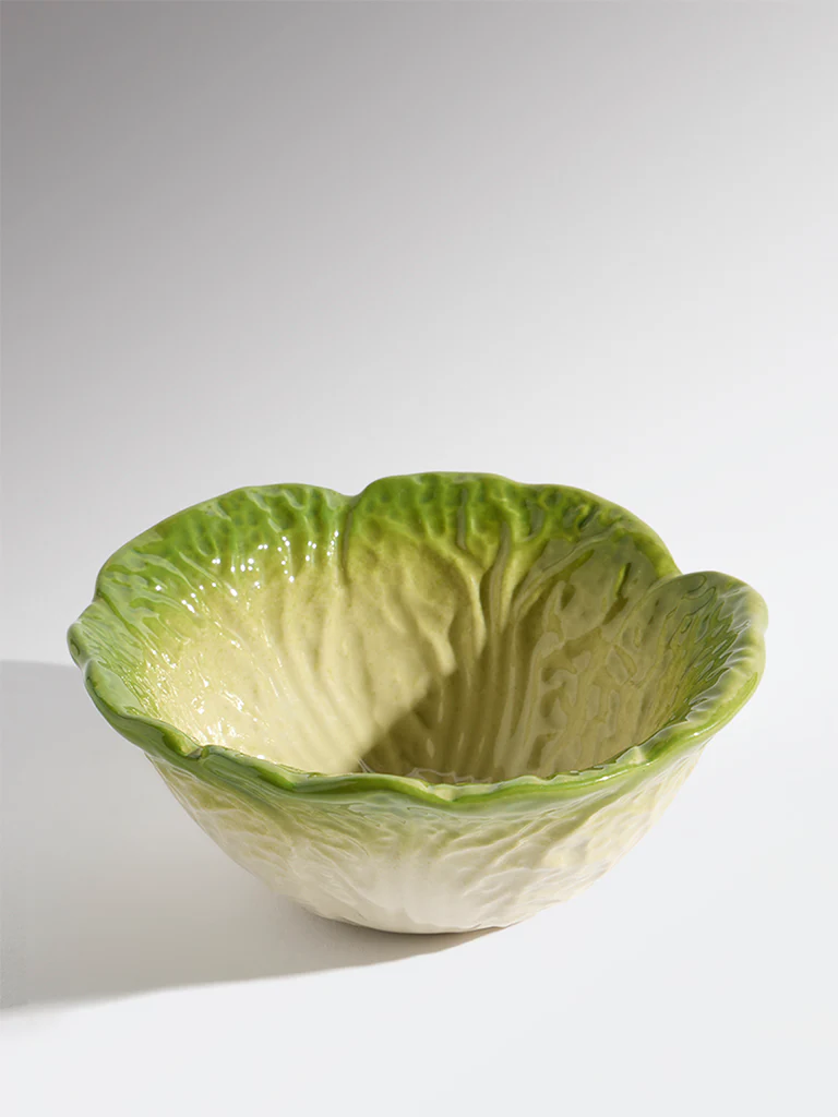 Westside Home Green Lettuce Large Bowl - Image 2