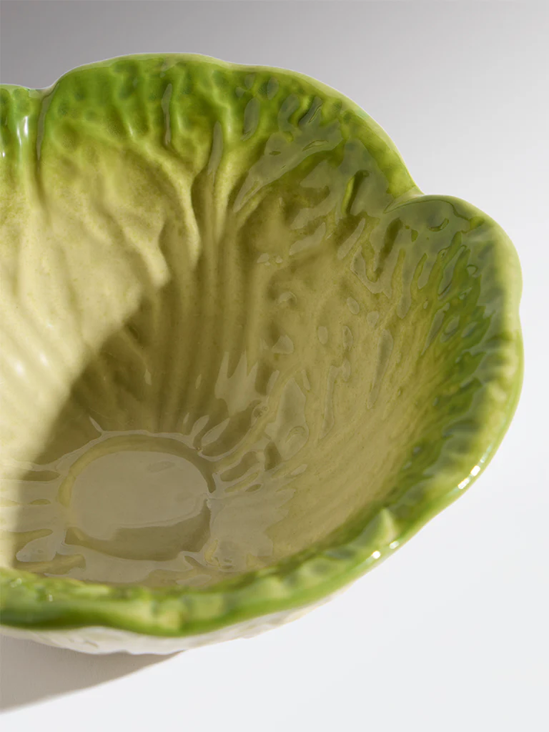Westside Home Green Lettuce Large Bowl - Image 3
