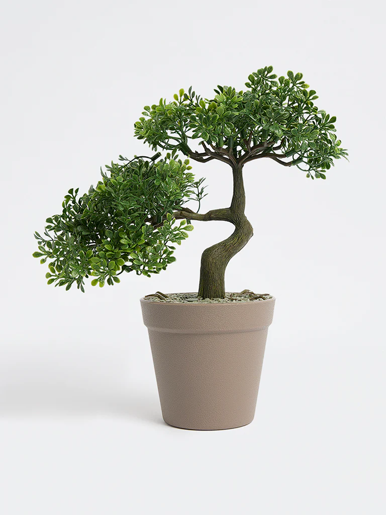 Westside Home Green Mini Artificial Bonsai Plant