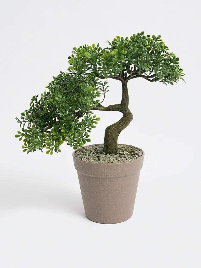 Westside Home Green Mini Artificial Bonsai Plant - Image 2
