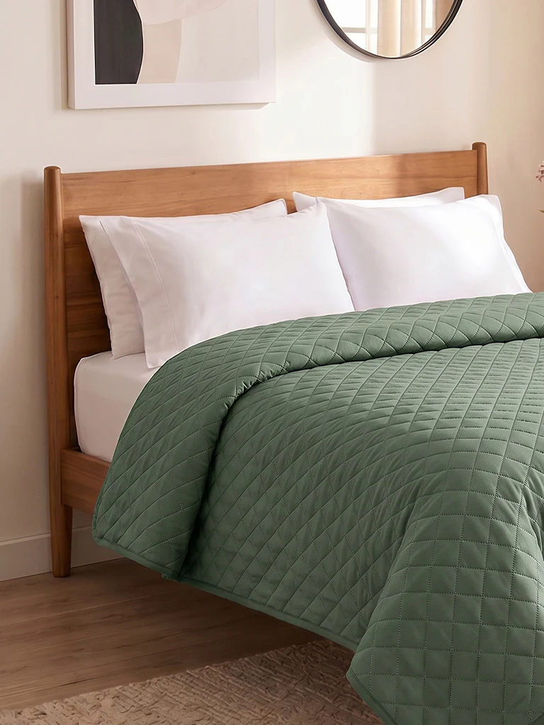 Westside Home Green Queen Heat Seal Quilt