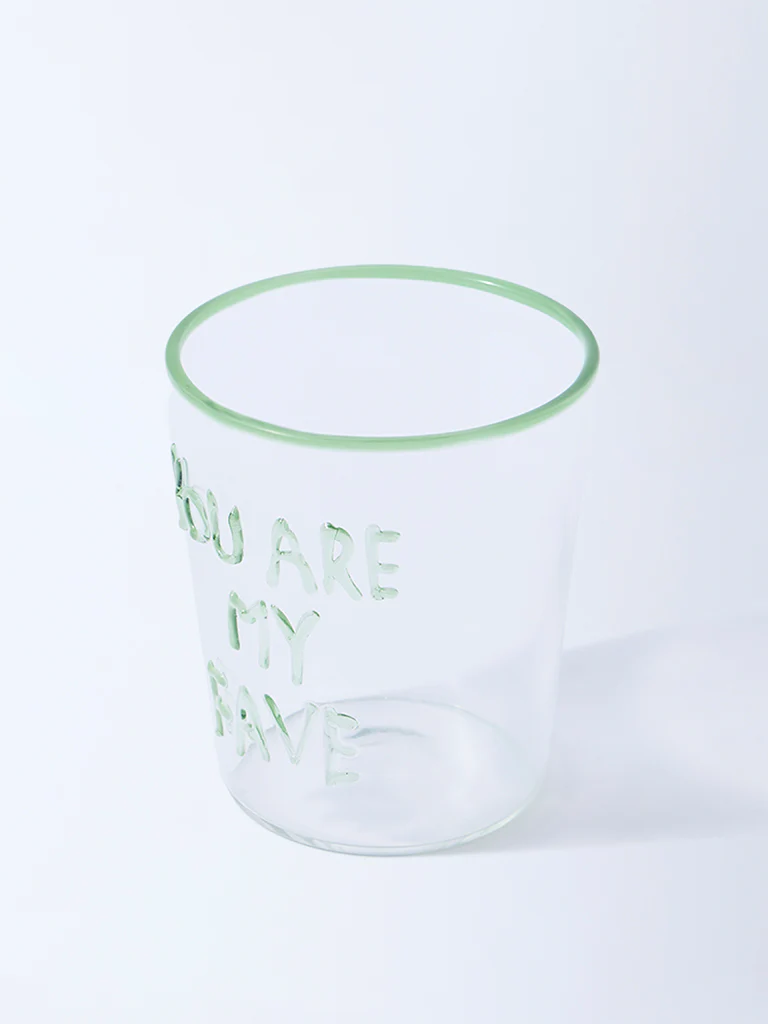 Westside Home Green Text Design Glass - Image 2