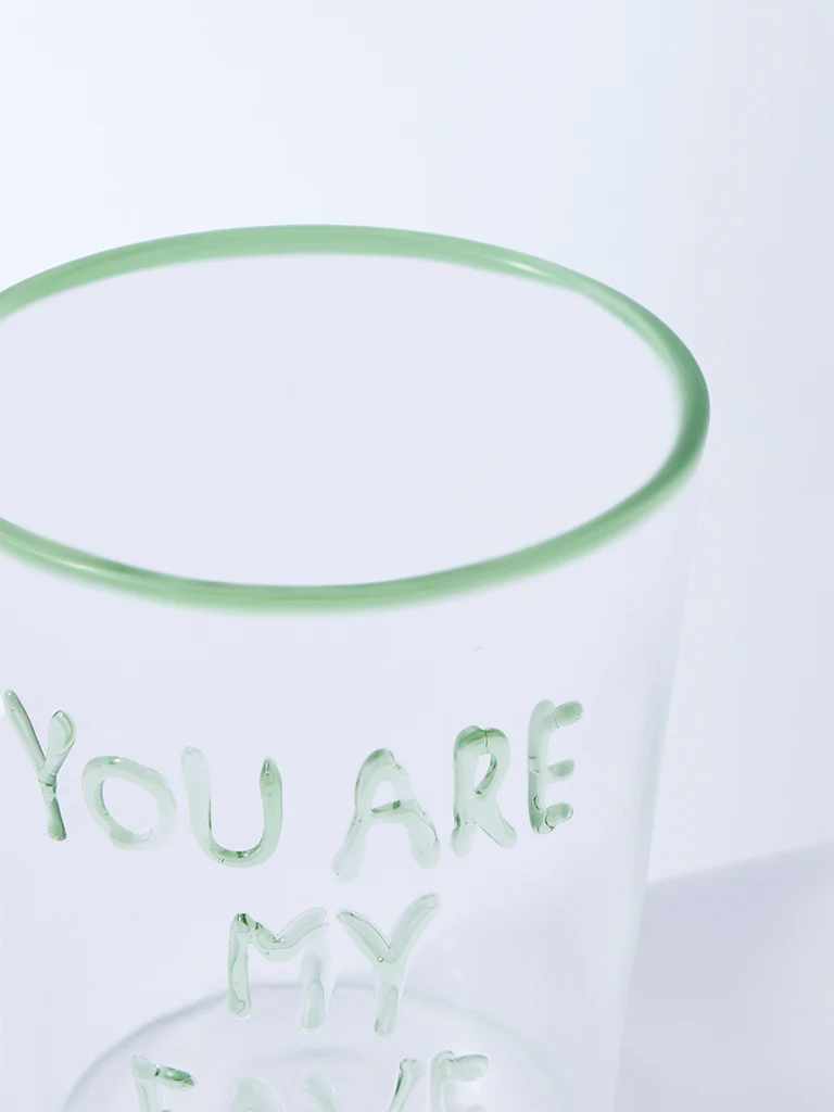 Westside Home Green Text Design Glass - Image 3
