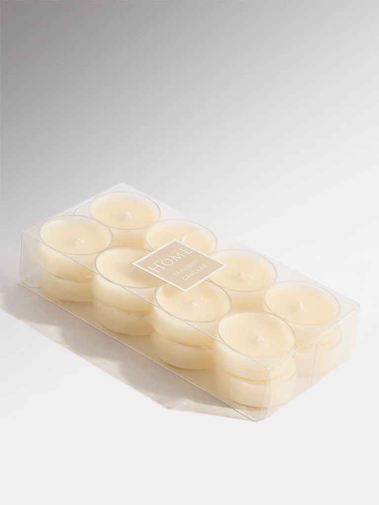 Westside Home Ivory Acrylic Tealights (Set of 16) - Image 2