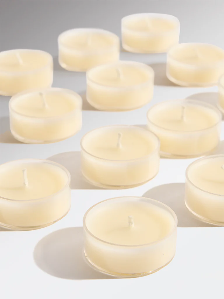 Westside Home Ivory Acrylic Tealights (Set of 16) - Image 3