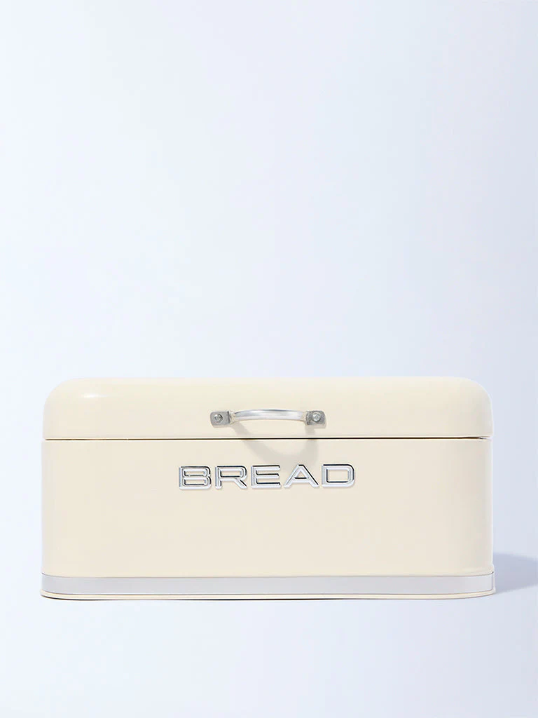Westside Home Ivory Bread Box with Lid