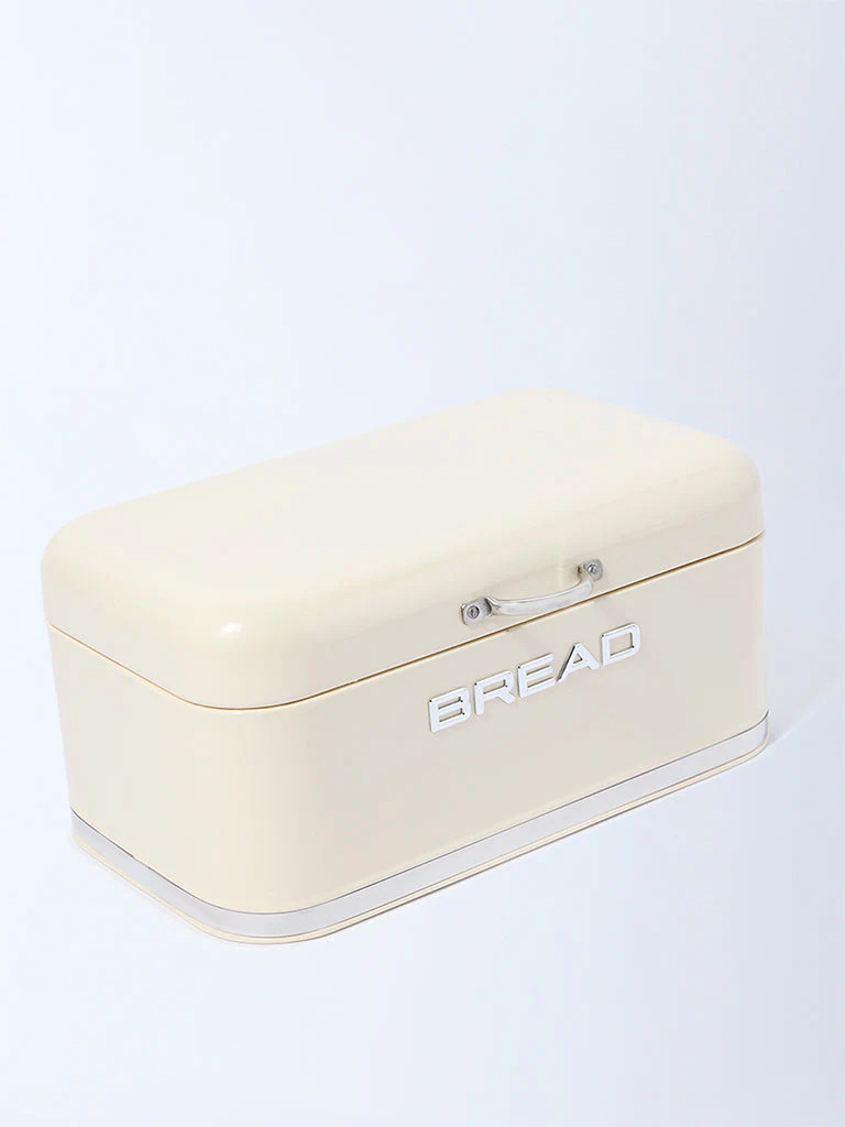 Westside Home Ivory Bread Box with Lid - Image 2