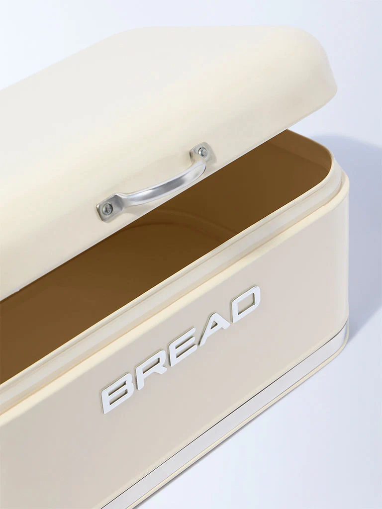 Westside Home Ivory Bread Box with Lid - Image 3
