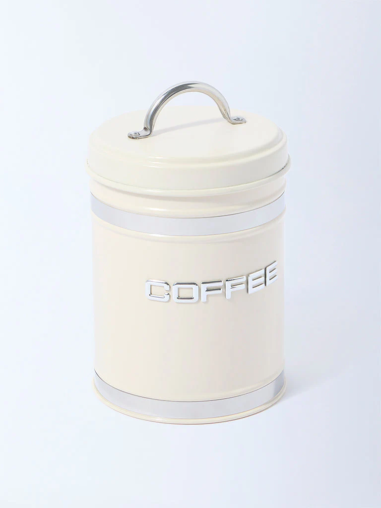 Westside Home Ivory Coffee Storage Jar with Lid - Image 2