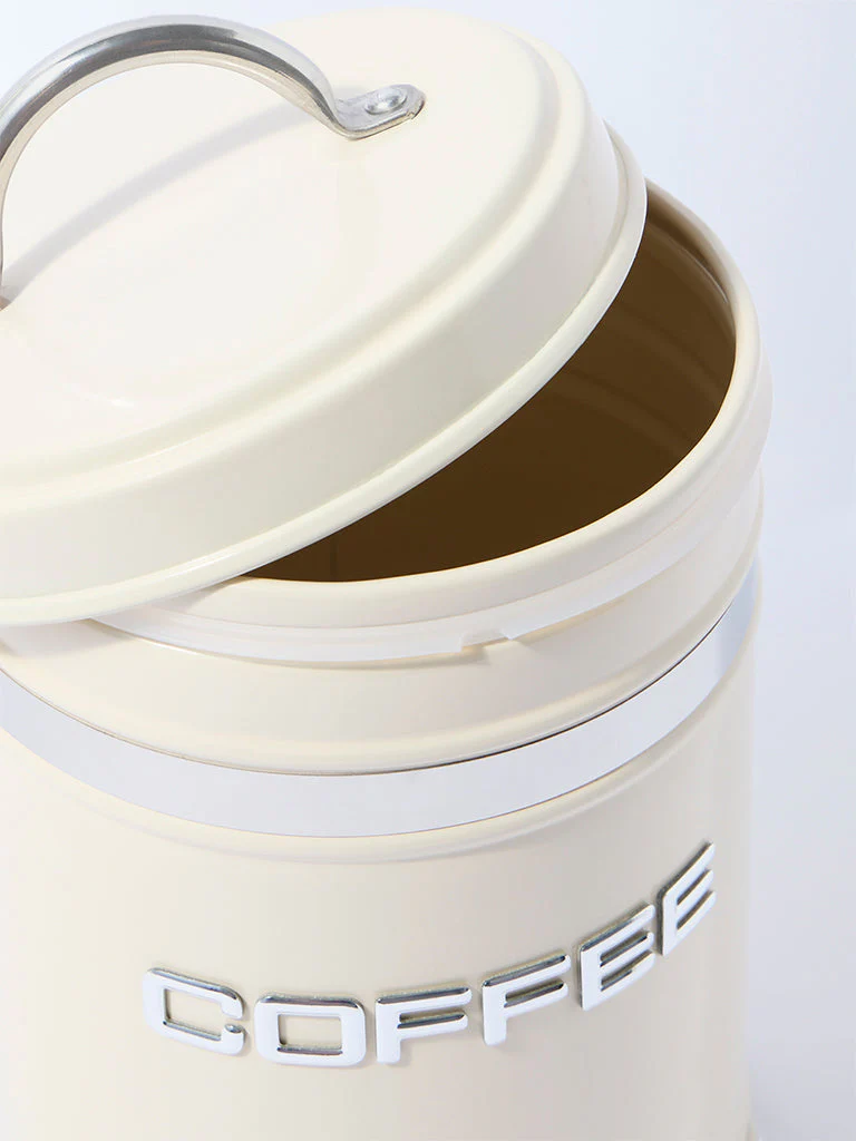 Westside Home Ivory Coffee Storage Jar with Lid - Image 3