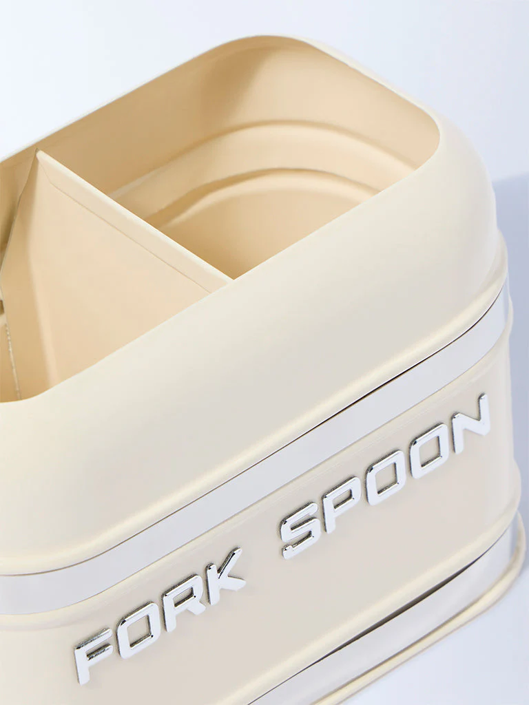 Westside Home Ivory Fork and Spoon Cutlery Holder - Image 3
