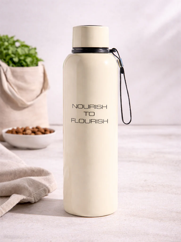 Westside Home Ivory Text Design Water Bottle - 850ML