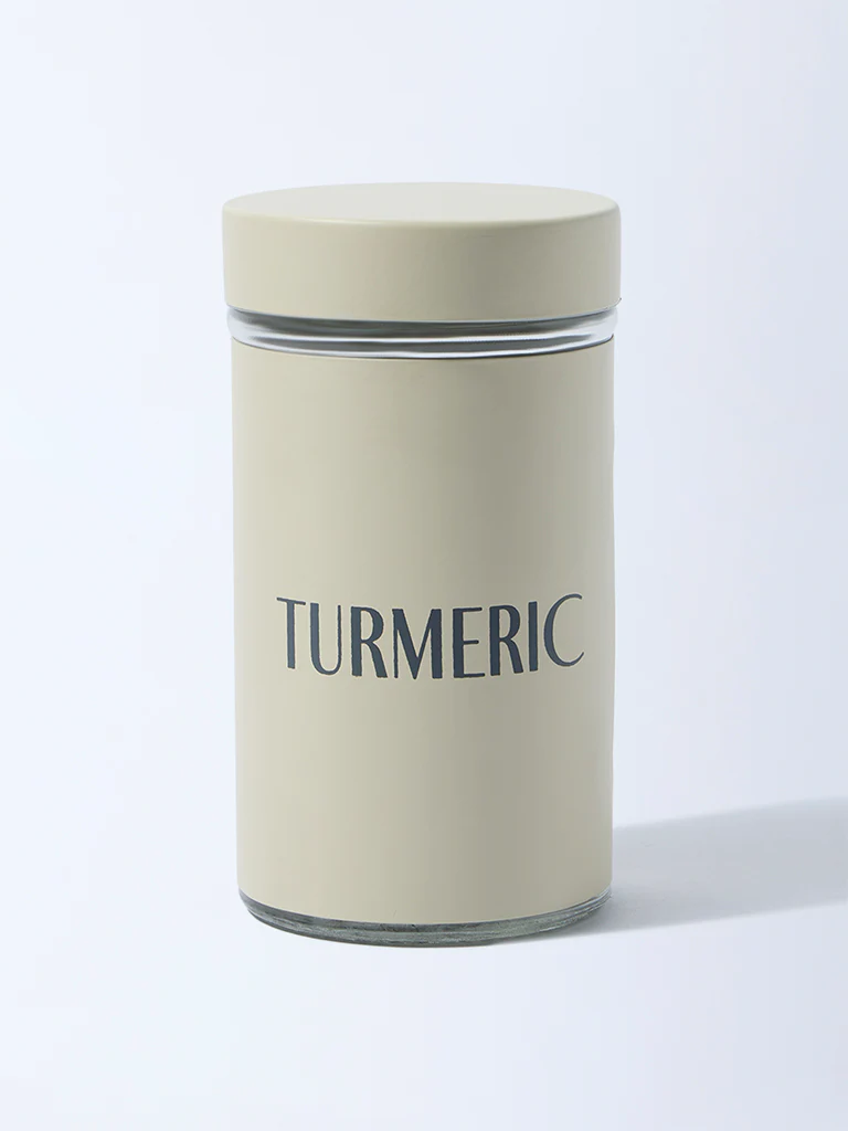 Westside Home Ivory Turmeric Jar