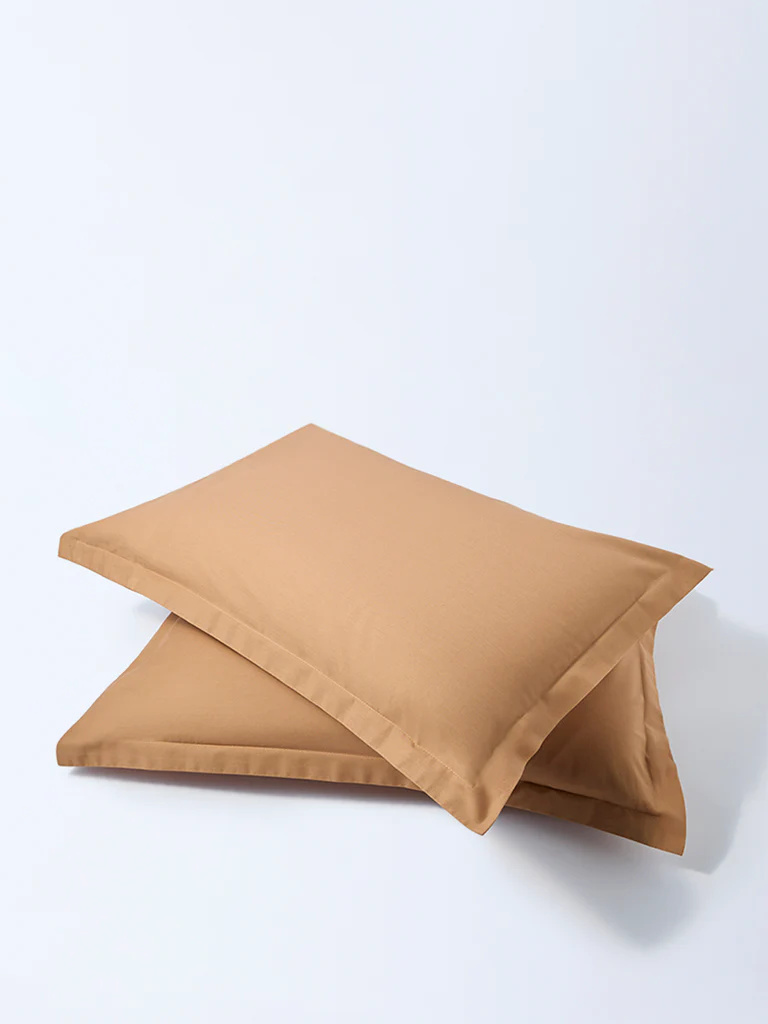 Westside Home Light Blue Solid Pillowcases (Set of 2) - Image 3