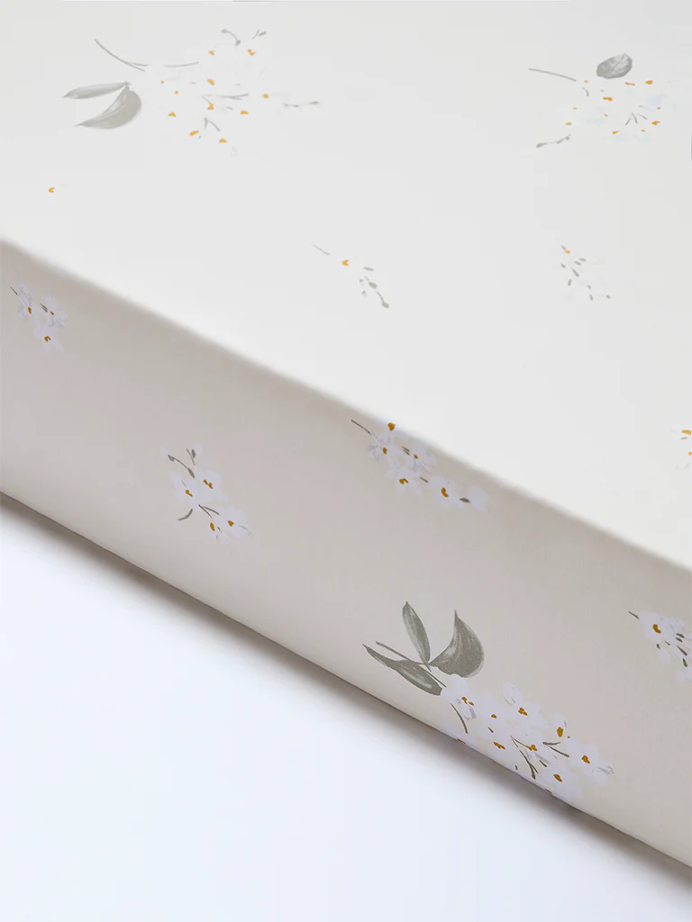 Westside Home Light Yellow Floral King Bed Sheet Set - Image 2