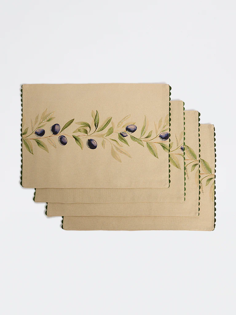 Westside Home Multicolor Botanical Pattern Placemats (Set of 4) - Image 2