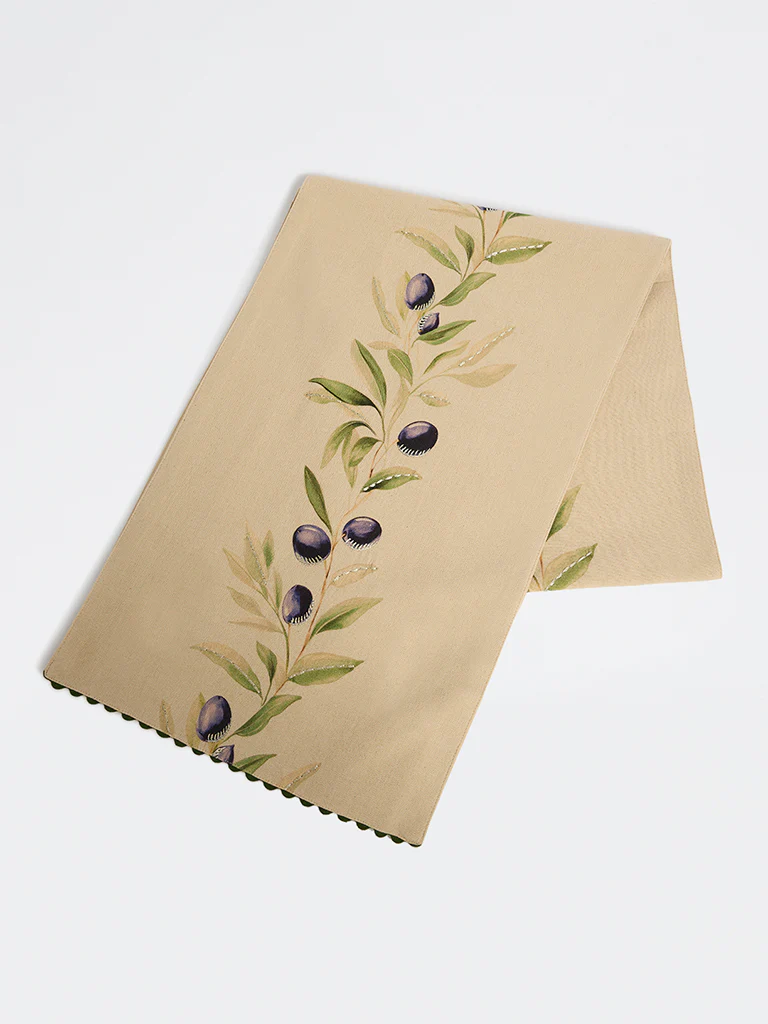 Westside Home Multicolor Botanical Pattern Table Runner - Image 2