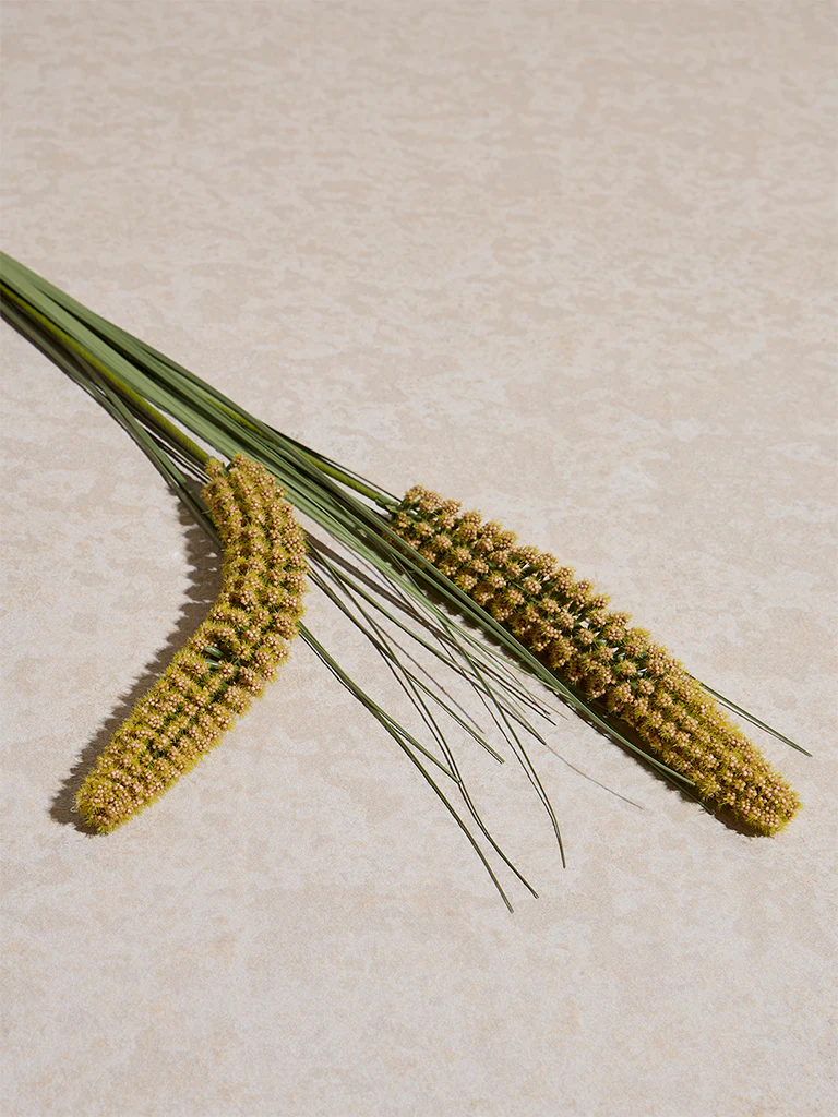 Westside Home Mustard Artificial Corn Grass Plant - Image 2