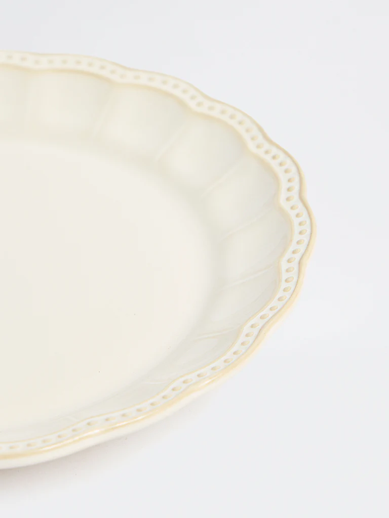 Westside Home Off-White Vera Beaded Side Plate - Image 3