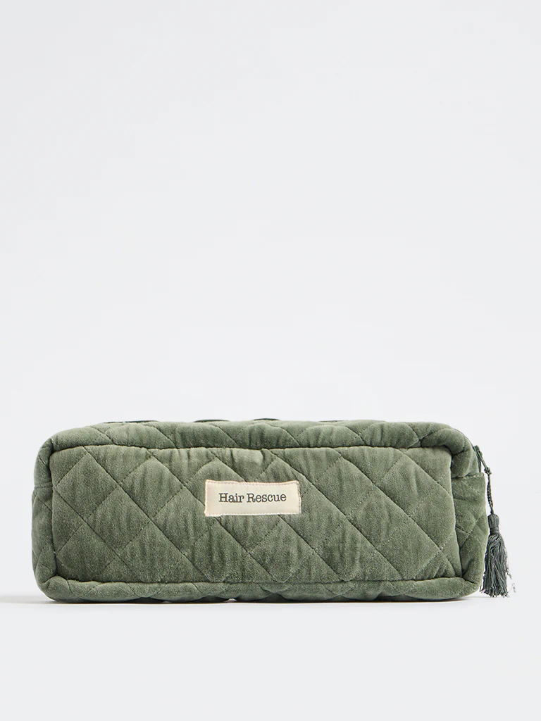 Westside Home Olive Quilted Pouch - Image 2