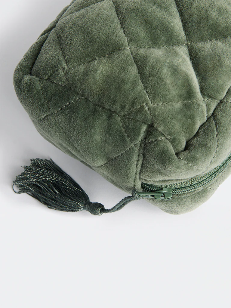 Westside Home Olive Quilted Pouch - Image 5