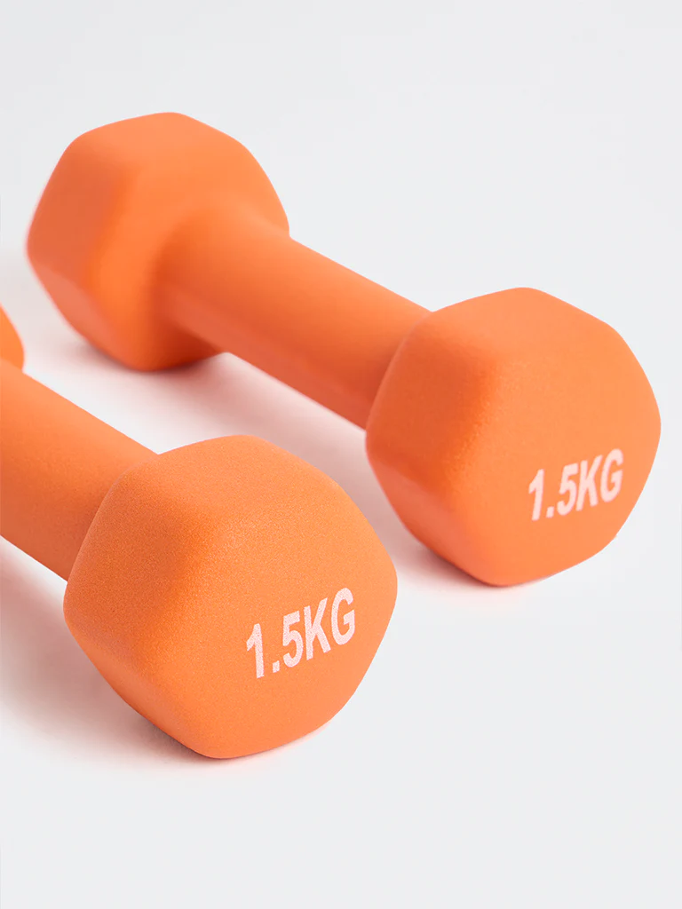Westside Home Orange Hex Dumbbell - 3kg - Image 3