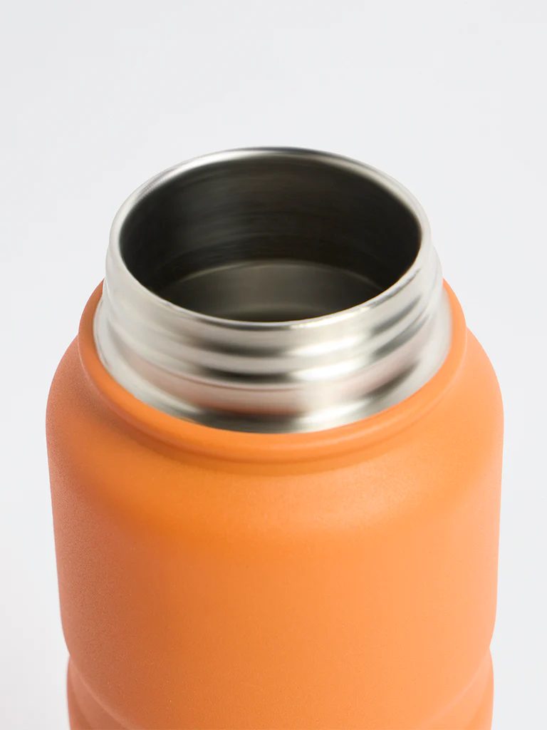 Westside Home Orange Ribbed Water Bottle - Image 4