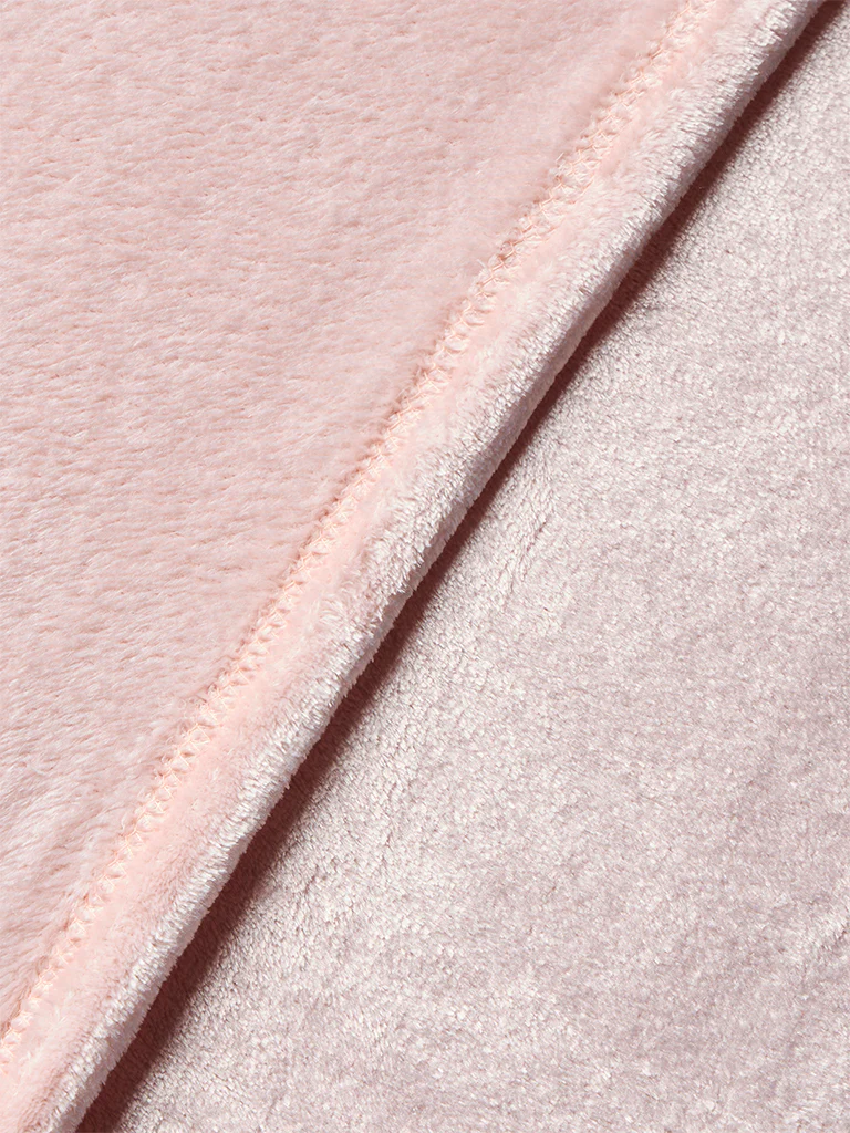 Westside Home Pink Queen Bed Fleece Blanket - Image 3