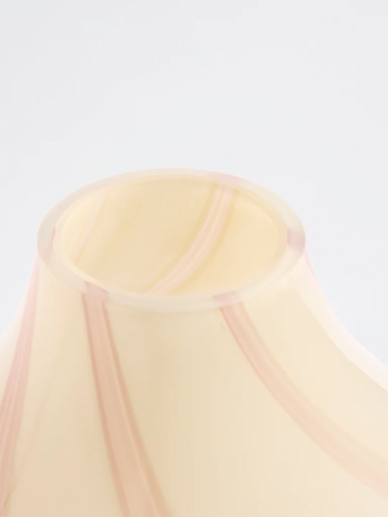 Westside Home Pink Swirl-Design Glass Vase - Image 4