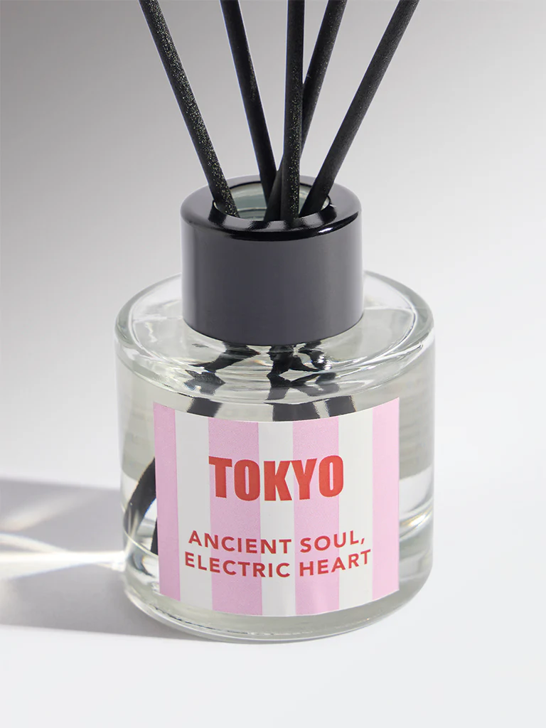 Westside Home Pink Tokyo Fragrance Diffuser with Five Reed Sticks - Image 4