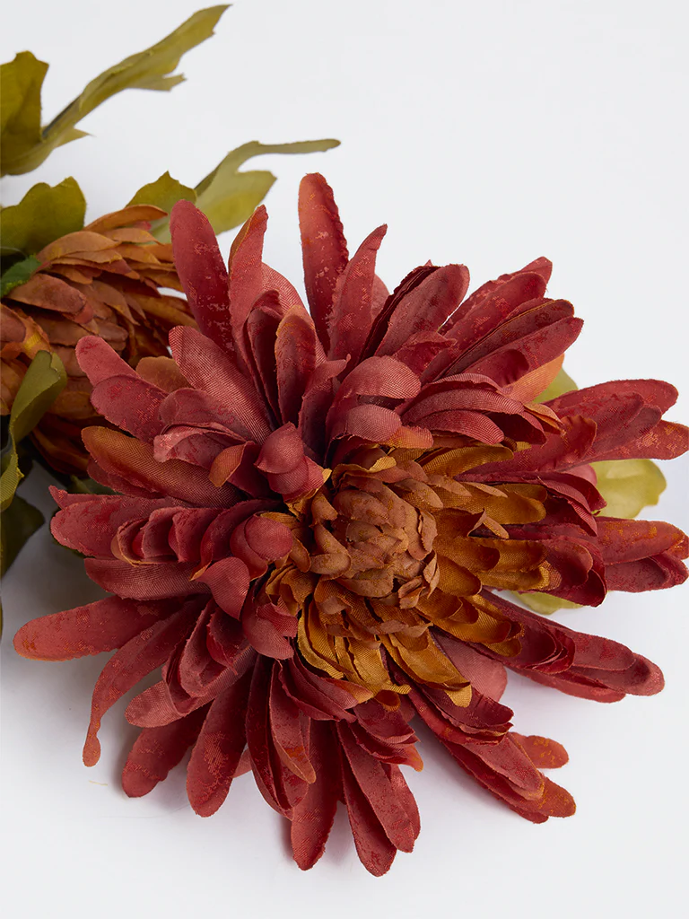 Westside Home Rust Artificial Chrysanthemum Plant - Image 4