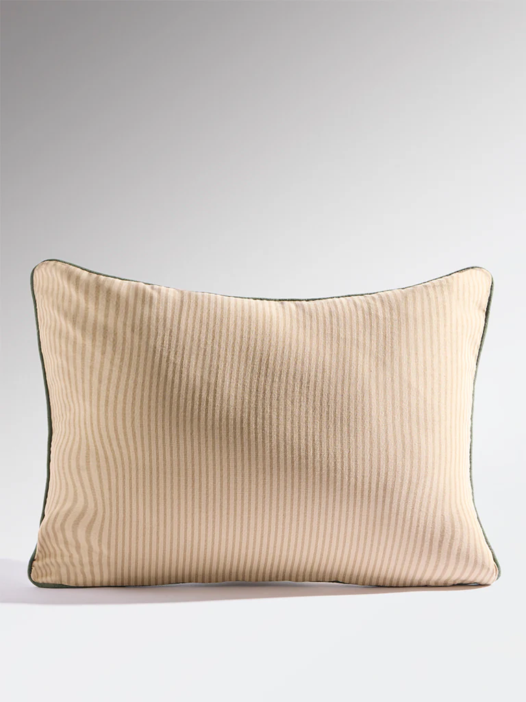 Westside Home Sage Leaf Embroidered Cushion Cover - Image 2