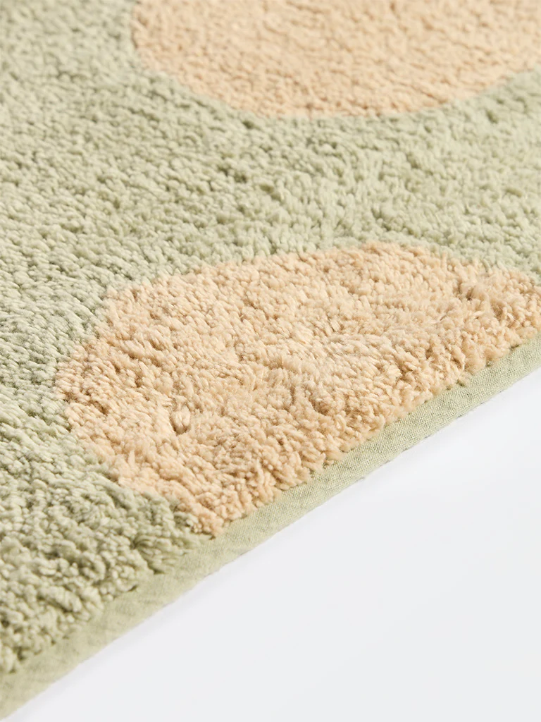 Westside Home Sage Polka Dots Bath Mat - Image 2
